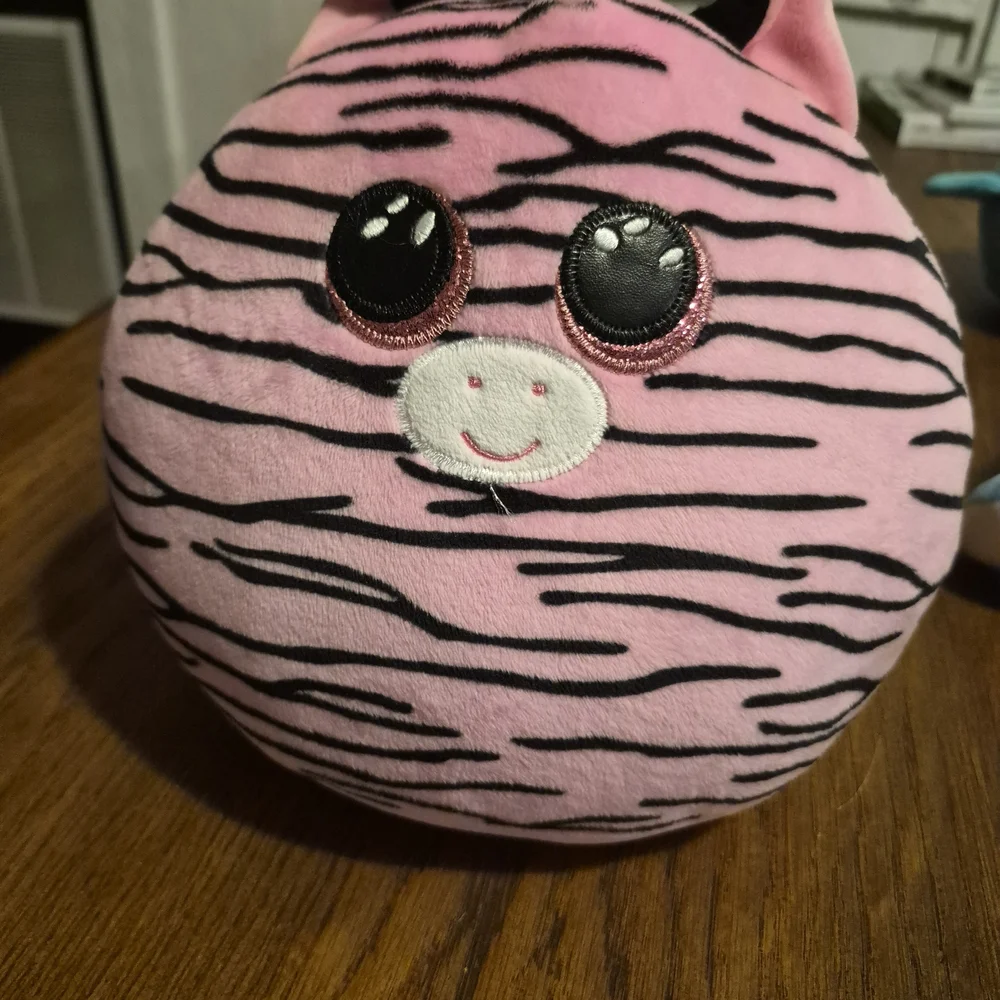 Zoey the Pink Zebra: An Incredibly Soft & Squishy 9-inch Ty Squish-a-Boo Plush